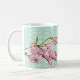 Moderne Kirschblüten Minz Grün Hallo schön! Kaffeetasse