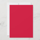 Moderne Kirsche Kodierte Minimalistische Monogramm Save The Date (Rückseite)