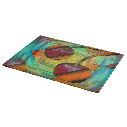 Moderne Kirschen Schneidebrett (Ecke)