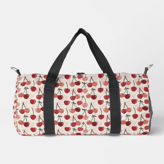 Moderne Kirschmuster Duffle Bag (Vorderseite)