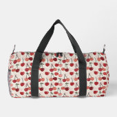 Moderne Kirschmuster Duffle Bag (Rückseite)