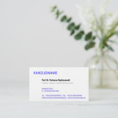 Moderne klare professionelle Verwendung  Visitenkarte (Stehend Vorderseite)