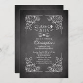 Moderne Klasse 2015 Einladung zur Graduationsparte (Vorne/Hinten)
