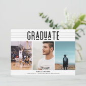 Moderne Klasse 2021 Foto Abschluss (Stehend Vorderseite)