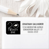 Moderne KLASSE 2021 Typografie Circle Black (Insitu)