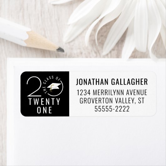 Moderne KLASSE 2021 Typografie Circle Black (Insitu)