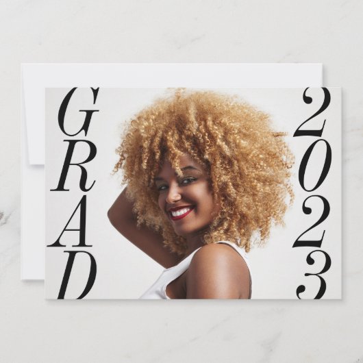 Moderne Klasse 2024 Foto Abschluss Ankündigung (Vorderseite)