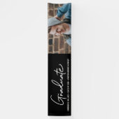 Moderne Klasse 2024 Graduate Foto Abschluss Banner (Vertikal)