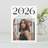 Moderne Klasse 2025 2 Foto Abschluss Ankündigung (Stehend Vorderseite)