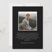 Moderne Klasse 2025 2 Foto Abschluss Ankündigung (Rückseite)