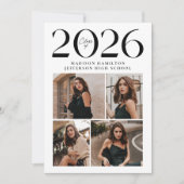 Moderne Klasse 2025 5 Foto Abschluss Ankündigung (Vorderseite)