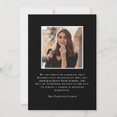 Moderne Klasse 2025 5 Foto Abschluss Ankündigung (Rückseite)