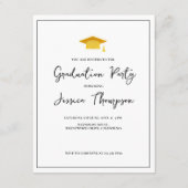 Moderne Klasse 2025 Abschluss Foto Einladung (Rückseite)