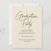 Moderne Klasse 2025 Einladung zur Graduiertengrupp (Rückseite)