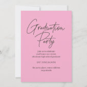 Moderne Klasse 2025 Einladung zur Graduiertengrupp (Rückseite)