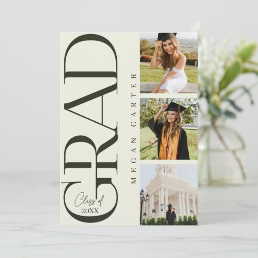 Moderne Klasse 2025 Einladung zur Graduiertengrupp (Stehend Vorderseite)