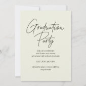 Moderne Klasse 2025 Einladung zur Graduiertengrupp (Rückseite)
