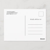 Moderne Klasse 2025 Einladung zur Graduiertengrupp Postkarte (Rückseite)