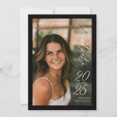 Moderne Klasse 2025 Foto Abschluss Ankündigung (Vorderseite)