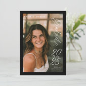 Moderne Klasse 2025 Foto Abschluss Ankündigung (Stehend Vorderseite)