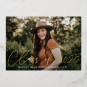 Moderne Klasse 2025 Foto Abschluss Ankündigung (Vorderseite)