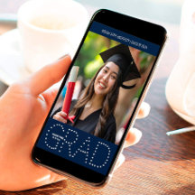 Moderne Klasse 2025 Foto Abschluss Ankündigung