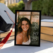 Moderne Klasse 2025 Foto Abschluss Ankündigung