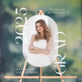 Moderne Klasse 2025 Foto Abschluss Willkommen Acrylschild (Neutral)