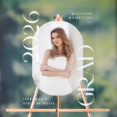 Moderne Klasse 2025 Foto Abschluss Willkommen Acrylschild (Neutral)