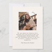 Moderne Klasse 2025 Gold 2 Foto Abschluss Ankündigung (Rückseite)