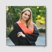 Moderne Klasse 2025 Schwarzes Foto Abschluss Gästebuch (Rückseite)