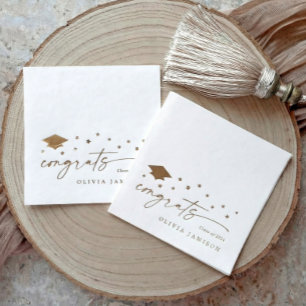 Moderne Klasse 2026 Gratuliere Abschlussfeier Servietten Mit Folie