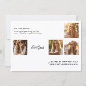 Moderne Klasse 2026 Multi-Foto-Abschlussfeier Ankündigung (Rückseite)