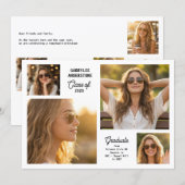 Moderne Klasse 2026 Multi-Foto-Abschlussfeier Ankündigung (Vorne/Hinten)