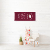 Moderne KLASSE 20XX Maroon Abschluss Door Banner (Insitu)