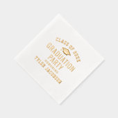 Moderne Klasse der "Custom Graduation Party" 2025 Servietten Mit Folie (Rechts)