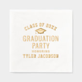 Moderne Klasse der "Custom Graduation Party" 2025 Servietten Mit Folie (Vorderseite)