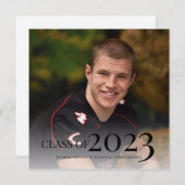 Moderne Klasse der Foto Graduation Party 2023 Einladung (Vorne/Hinten)