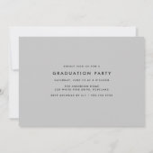 Moderne Klasse der Foto Graduation Party 2025 Einladung (Rückseite)