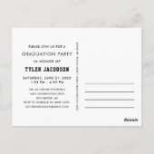 Moderne Klasse der Foto Graduation Party 2025 Postkarte (Rückseite)