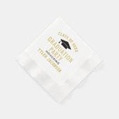 Moderne Klasse der Gold Custom Graduation Party 20 Serviette (Ecke)