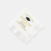 Moderne Klasse der Gold Custom Graduation Party 20 Serviette (Ecke)