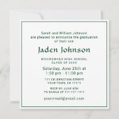 Moderne Klasse der Grad FOTO Graduation Party 2023 Einladung (Rückseite)