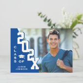 Moderne Klasse der Grad FOTO Graduation Party 2023 Einladung (Stehend Vorderseite)