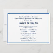 Moderne Klasse der Grad FOTO Graduation Party 2023 Einladung (Rückseite)