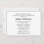 Moderne Klasse der Grad FOTO Graduation Party 2023 Einladung (Rückseite)