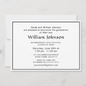 Moderne Klasse der Grad FOTO Graduation Party 2023 Einladung (Rückseite)