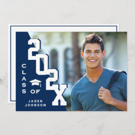 Moderne Klasse der Grad FOTO Graduation Party 2023 Einladung