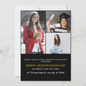 Moderne Klasse der Grad Foto Graduation Party 2025 Einladung (Rückseite)