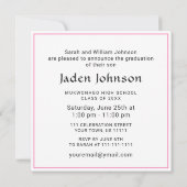 Moderne Klasse der Grad FOTO Graduation Party 2025 Einladung (Rückseite)